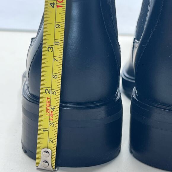 Everlane The Modern Utility Chelsea Boot Leather Block Heel Black Women 7.5 NWOB - Picture 8 of 10